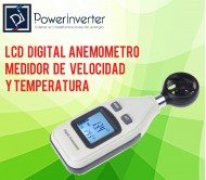 ANEMÓMETRO LCD MEDIDOR DE AIRE - VELOCIDAD DEL VIENTO - TERMÓMETRO